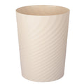 UUJOLY Plastic Small Trash Can Wastebasket, Garbage Container Basket for Bathrooms, Laundry Room, Kitchens, Offices, Kids Rooms, Dorms, (White, 1.8 Gallon)
