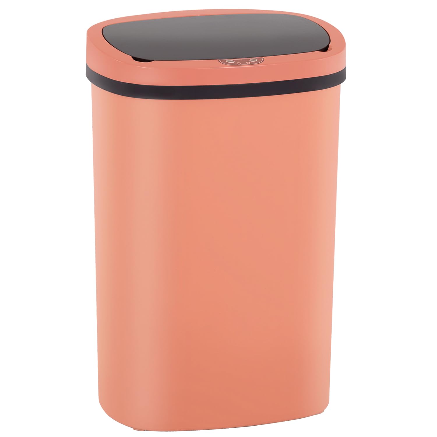BestOffice | 13 Gallon Trash Can with Lid | Automatic Touchless Garbage Can | Odor Control | Modern Oval Design | Easy to Clean | Stainless Steel | Fits Any Kitchen, Bathroom, Office or Home