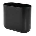 iDesign Small Slim Plastic Bathroom Trash Can, Garbage Can for Bedroom, Office, Desk, Dorm, White