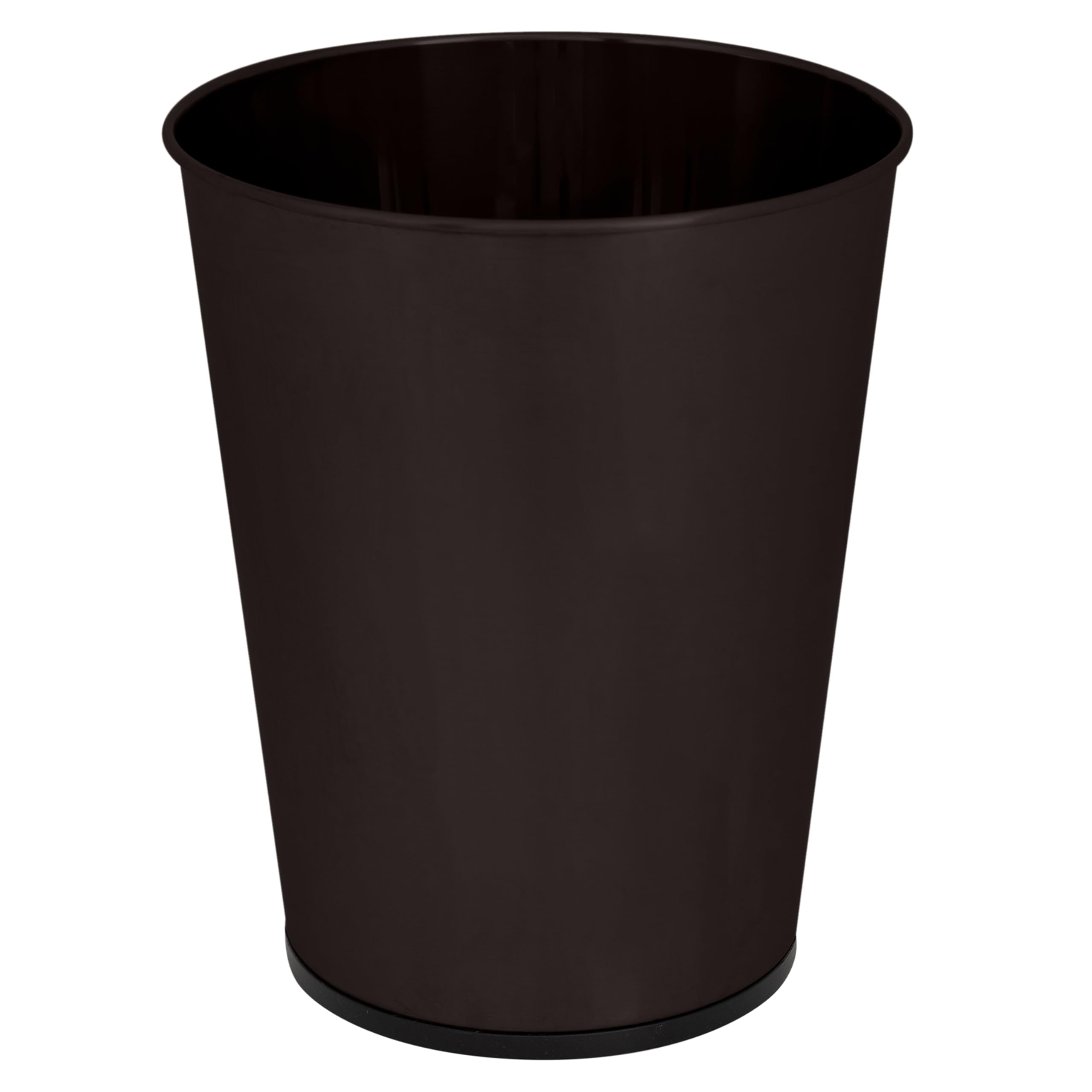 Bath Bliss 5 Liter Small Wastebasket, Stainless Steel | Compact Round Open Top Trash Can | Durable Bathroom Bedroom Dorm Office Garbage Bin | Stylish Space-Saving Waste Disposal Container