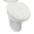 Town & Country Basics Spa Step Noodle Solid Bathroom Toilet Lid Cover, Plush, Soft, and Absorbent, Machine Washable, Blue, 18.5"x19.6"