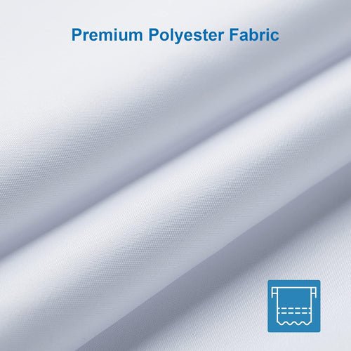 Amazer White Shower Liner Cloth Waterproof, White Shower Curtain Liner Fabric with Weighted Stones, Washable Shower Curtain and Liner 2-in-1, 120G Heavy Duty, 12 Grommet Holes, 72 x 72 Inches
