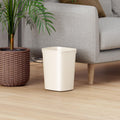 CEROELDA 3 Pack Bathroom Trash Can with Lid, 10L/2.6 Gal Small Garbage Can with Press Top Lid, Slim Plastic Waste Basket for Toilet, Office, Bedroom (Muti 1)