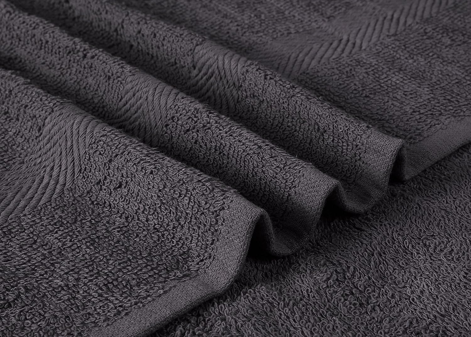 Towel and Linen Mart 100% Cotton 6 Pack Bath Towel Set, Quick Dry, Super Absorbent, Light Weight, Soft, (27 x 54 Pack of 6) Beige, White, Grey, Sky Blue, SAGE Green, Navy